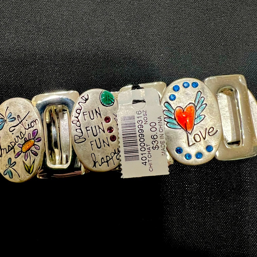 Silver Charm Bracelet brand new with tags . It is a beautiful Chico bracelet